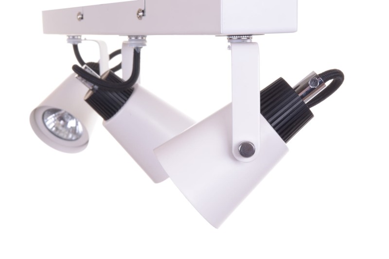 SIDNEY-3WH biały+czarny lampa z żar.GU10 3x50W