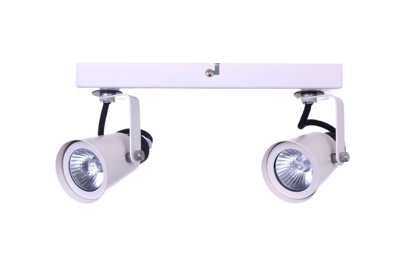 SIDNEY-2WH biały+czarny lampa z żar.GU10 2x50W