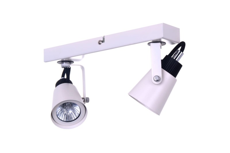 SIDNEY-2WH biały+czarny lampa z żar.GU10 2x50W