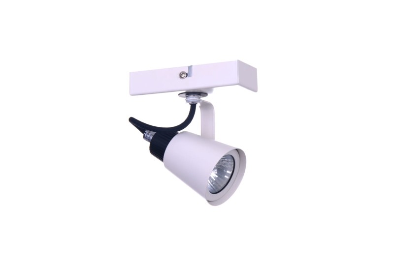 SIDNEY-1WH biały+czarny lampa ścienna GU10 1x50W