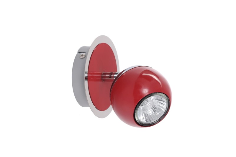 SAM-1 czerwona+chrom lampa