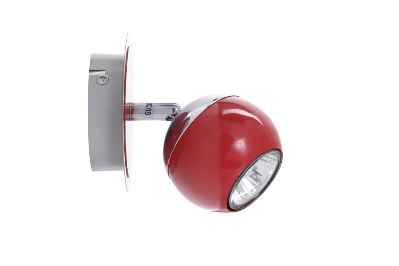 SAM-1 czerwona+chrom lampa