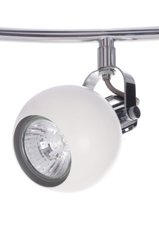 RUDI-4 biały+chrom lampa