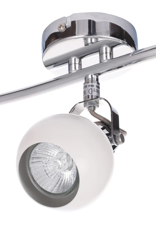 RUDI-3 biały+chrom lampa