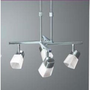 ROSE-4P satynowy chrom lampa