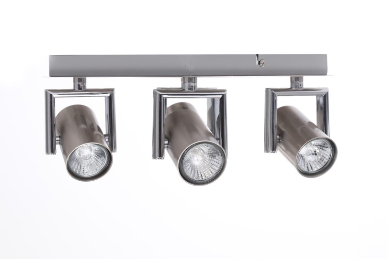 ROLAND-4 satynowy nikiel lampa sufitowa spot GU10
