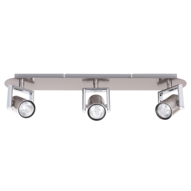 ROLAND-3 satynowy nikiel lampa sufitowa spot GU10