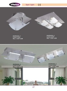 BARBARA-3 satynowy chrom lampa sufitowa plafon  retro vintage 3xG9 
