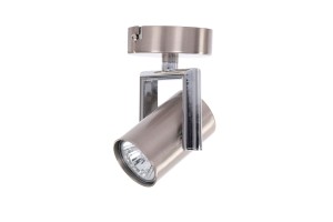 ROLAND-1 satyna klasyczna lampa ścienna kinkiet spot ruchomy klosz metalowy ↔8cm ↗8cm ↕15cm  1xGU10
