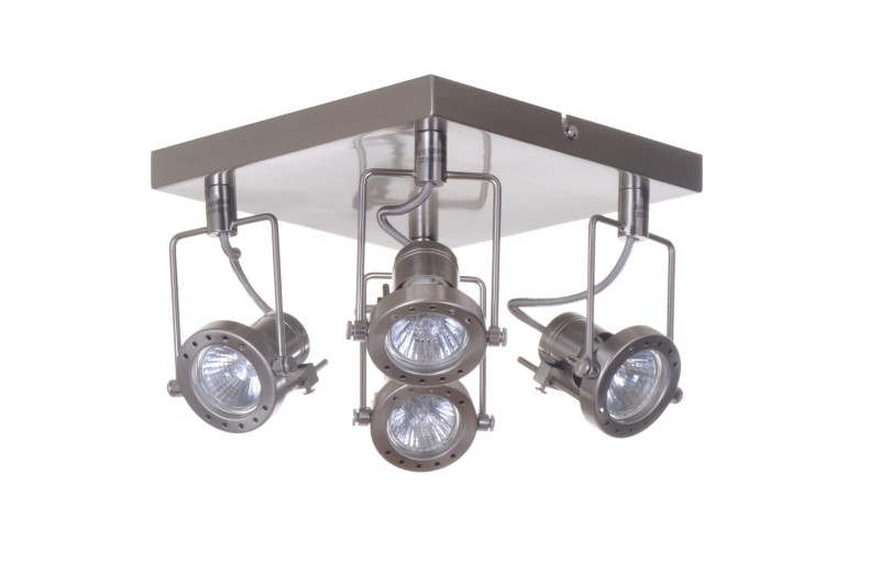 ROBOT-4 satyna loft lampa sufitowa spot 4xGU10