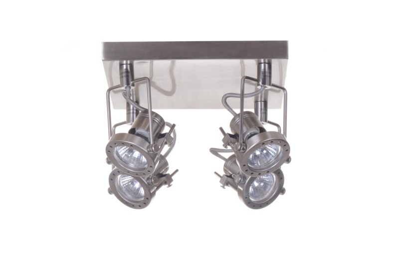 ROBOT-4 satyna loft lampa sufitowa spot 4xGU10