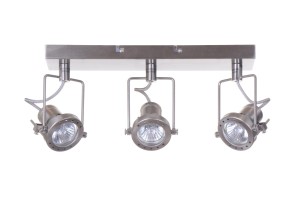 ROBOT-3 satyna loft industrial stylowa lampa sufitowa spot plafon 3xGU10 ↔38cm ↕15cm 