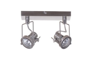 ROBOT-2 satyna loft industrial stylowa lampa sufitowa spot plafon kwadrat 2xGU10 ↔26cm ↕15cm  hurt hit sprzedaży !