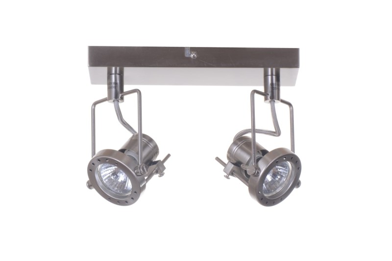 ROBOT-2 satyna loft lampa sufitowa spot 2xGU10
