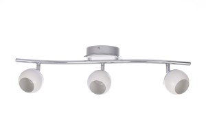 ROB-3 LED biały+chrom lampa sufitowa spot 3x4W 3000K ↔57cm ↕17cm