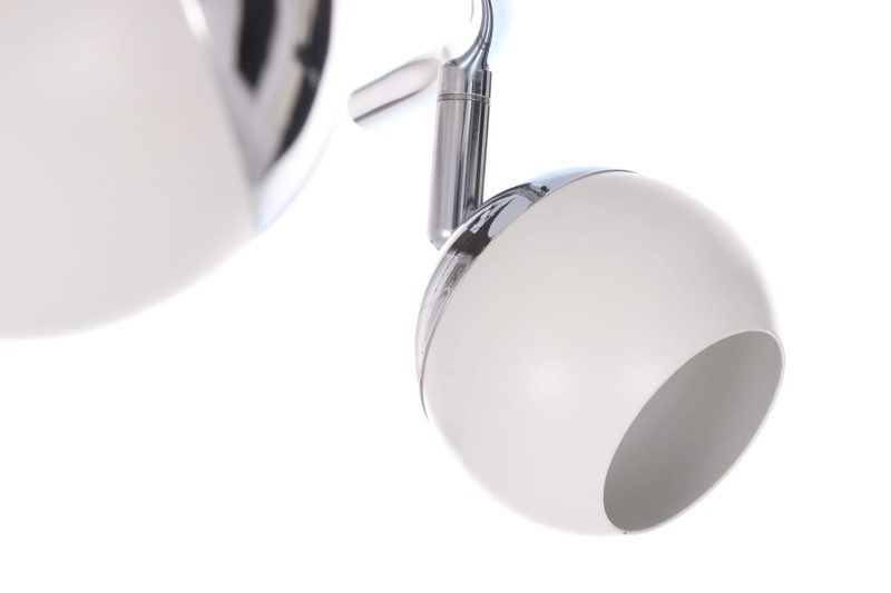 ROB-2 biały+chrom lampa sufitowa spot LED 2x4W