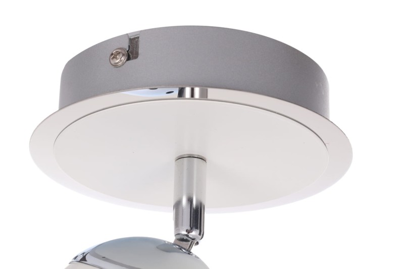 ROB-1 biały+chrom lampa ścienna spot LED 4W