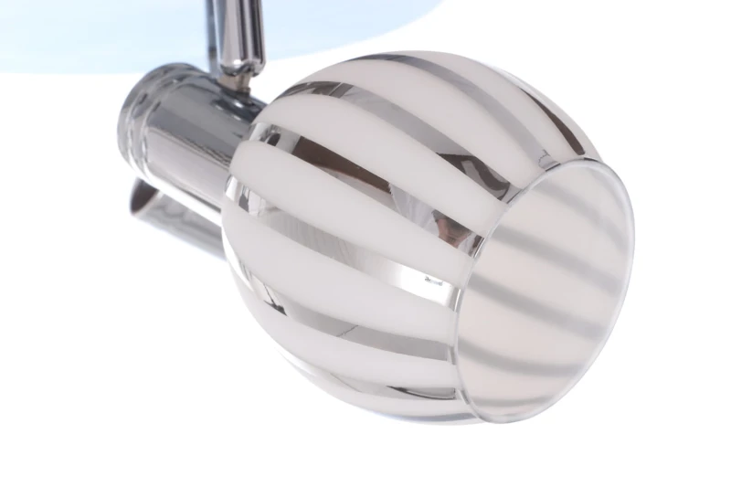 REX-4 chrom lampa ścienna spot klosz szklany