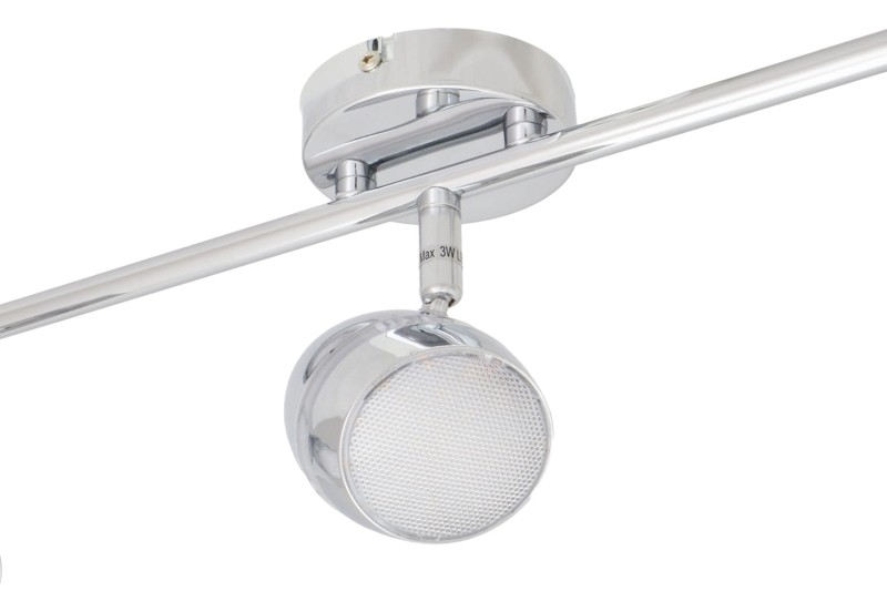 RENNE-3 LED chrom lampa sufitowa spot 9W 3000K