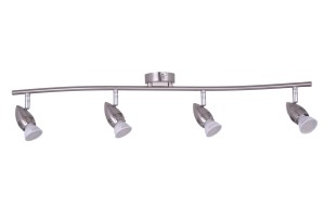 MILO-4N satyna klasyczna lampa sufitowa spot klosz metalowy ruchomy ↔78cm ↗8cm ↕12cm 4xGU10 hurt