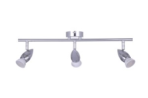 MILO-3C chrom klasyczna lampa sufitowa spot klosz metalowy ruchomy ↔52cm ↗8cm ↕12cm 3xGU10 hurt