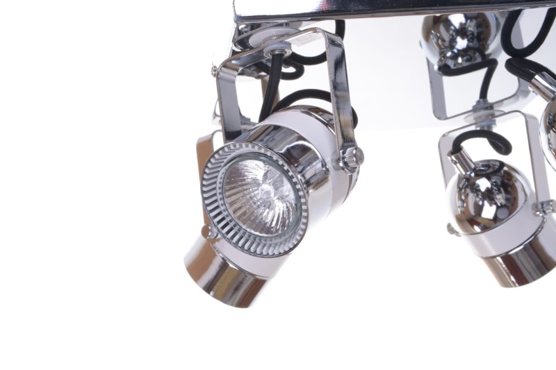 MILLENIUM-4CH chrom+biały lampa  z żar.50W