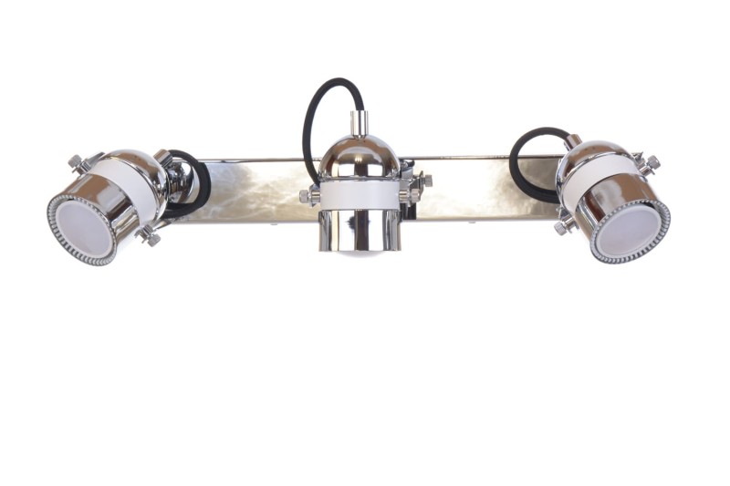 MILLENIUM-3CH chrom+biały lampa  z żar. 50W