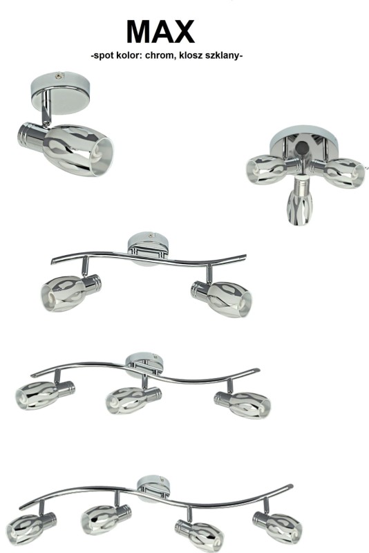 MAX-4 chrom lampa z/ż