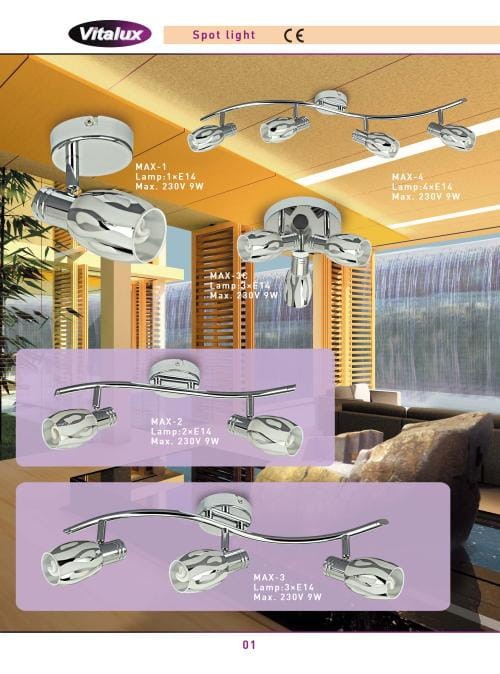 MAX-4 chrom lampa z/ż
