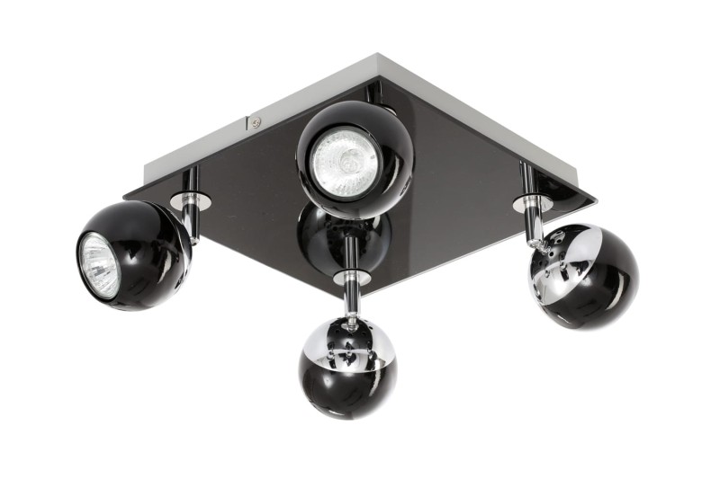 MATT-4R czarna+chrom lampa b/ż