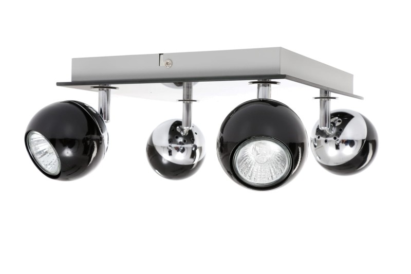 MATT-4R czarna+chrom lampa b/ż
