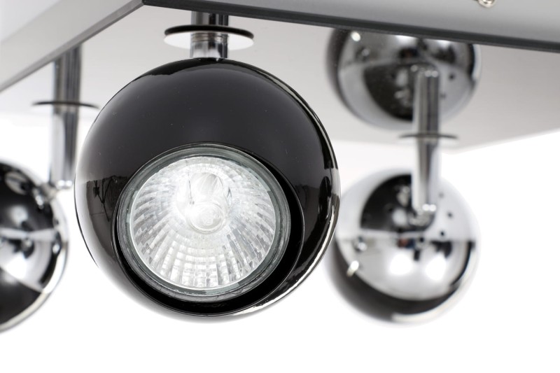 MATT-4R czarna+chrom lampa b/ż