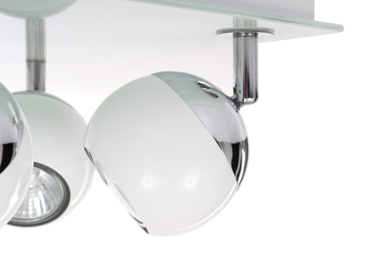 MATT-4R biała+chrom lampa b/ż