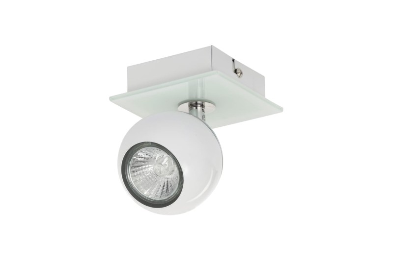 MATT-1R biała+chrom lampa b/ż