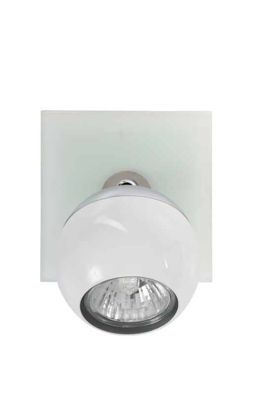 MATT-1R biała+chrom lampa b/ż