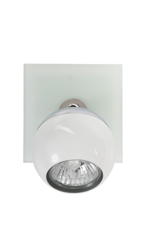 MATT-1R biała+chrom lampa b/ż