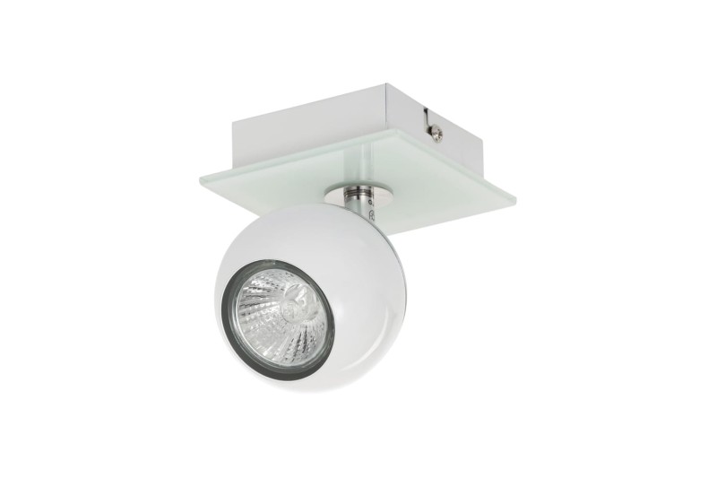 MATT-1R biała+chrom lampa b/ż