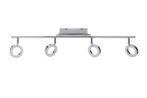 DORIAN-4 LED 20W chrom lampa sufitowa spot pierścienie LED new design  ↔80cm ↕17cm Klasa: G