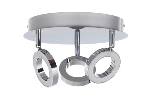 DORIAN-3G LED 15W chrom lampa sufitowa spot pierścienie LED new design  ↔24cm ↕17cm Klasa: G