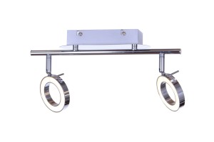 DORIAN-2 LED 10W chrom lampa sufitowa spot pierścienie LED new design  ↔35cm ↕17cm Klasa: G