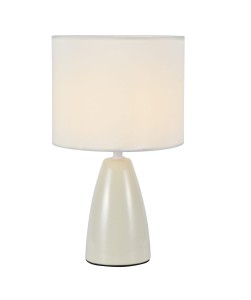 MT-600E ecru  lampka stołowa ceramika abażur z tkaniny 1xE14 max 40W hurt