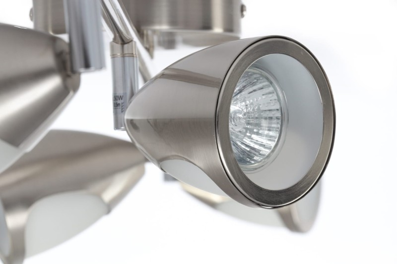 LUKE-4 satynowy nikiel lampa z żar. 50W