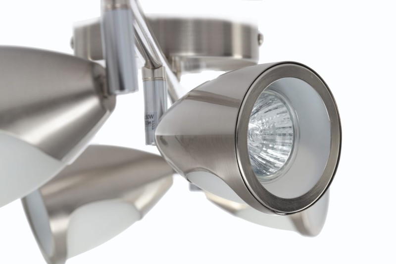 LUKE-4 satynowy nikiel lampa z żar. 50W