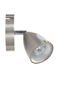 LUKE-1 satyna lampa ścienna kinkiet spot klosz metalowy z okienkiem ruchomy styl loft industrial ↔11cm  ↗11cm ↕15cm 1xGU10 