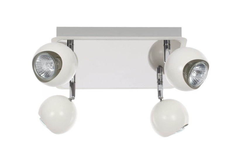 LORENZO-4R spot biały+chrom lampa 4xGU10