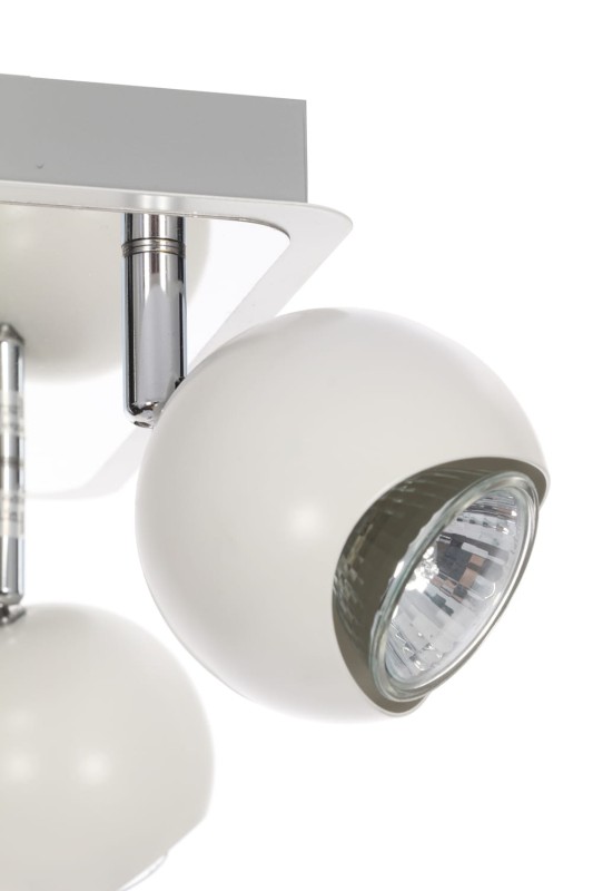 LORENZO-4R spot biały+chrom lampa 4xGU10