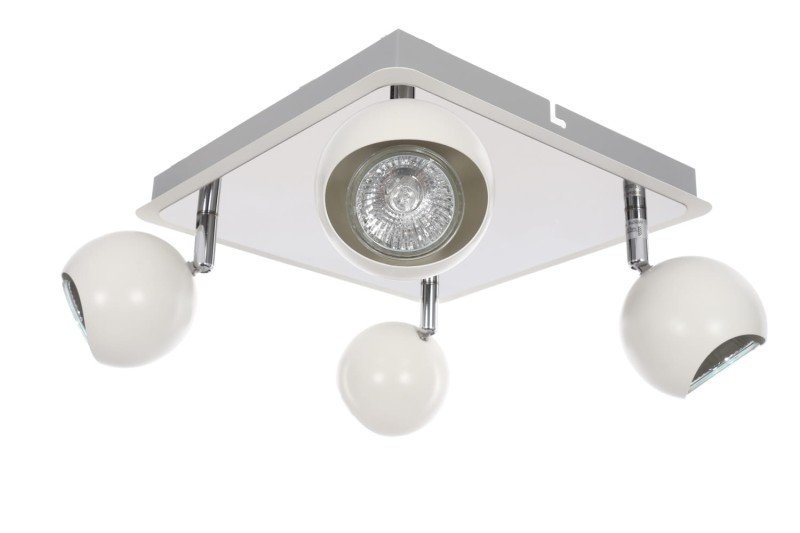 LORENZO-4R spot biały+chrom lampa 4xGU10