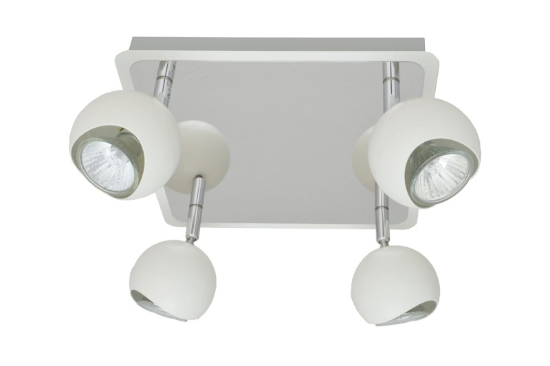 LORENZO-4R spot biały+chrom lampa 4xGU10