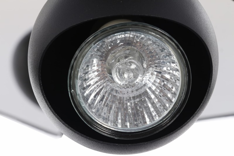 LORENZO-4R  spot czarny+chrom lampa 4xGU10