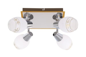 IWAN-4C spot sufitowy gold/chrom lampa